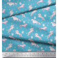 thumbnail image 3 of Soimoi Poly Georgette Fabric Dot,Star & Unicorn Animal Decor Fabric Printed Yard 52 Inch Wide, 3 of 3