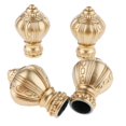 thumbnail image 3 of DOLITY 4 Pcs Embout de Tringle à Rideaux Décoratif pour Fenêtre Tête Finale 28mm Doré, 3 of 9