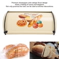 thumbnail image 3 of Bread Bin Metal Bread Box Bread Storage Countertop Bread Box Breadbox Holds for Your Kitchen Counter, 3 of 7