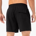 thumbnail image 4 of asjyhkr Mens Quick Drying Shorts Drawstring Elastic Waist Gym Shorts with Pockets Workout Basketball Shorts, 4 of 6