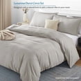 thumbnail image 2 of 500 TC 100% Egyptian Cotton Duvet Cover Zipper Closur Ultra Soft Durable and Fade Resistant Solid Pattern, 2 of 7