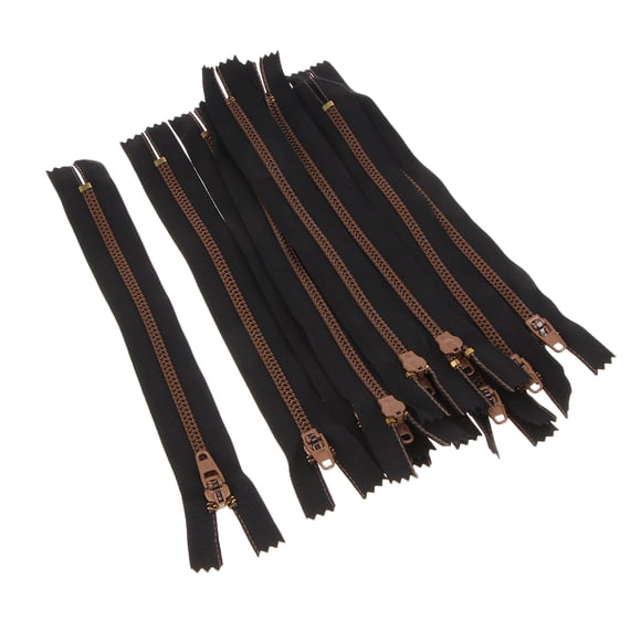 10 Pieces Resin Zipper Closed End Zipper for Sewing Supplies Black