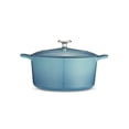 thumbnail image 4 of Tramontina Bestow Cocotte en Fonte Émaillée de 5,5 Pintes avec Couvercle, Ronde, Bleu Moyen, 4 of 4