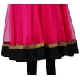 thumbnail image 2 of Bimba Flaired Net Anarkali Dress Solid Kurta Kurti Indian Tunic Custom Clothing, 2 of 5
