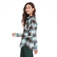thumbnail image 4 of No Boundaries Women's Oversized Flannel Shirt, 4 of 6
