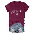 thumbnail image 4 of LUOGENLI T-shirts pour Femme pour Femmes T-Shirt Décontracté de la Saint-Valentin à Imprimé Cœur avec Lettres Col Rond Manches Courtes T-Shirt Tee T-shirts Femmes Blanc Saint-Patrick Rouge G, 4 of 4