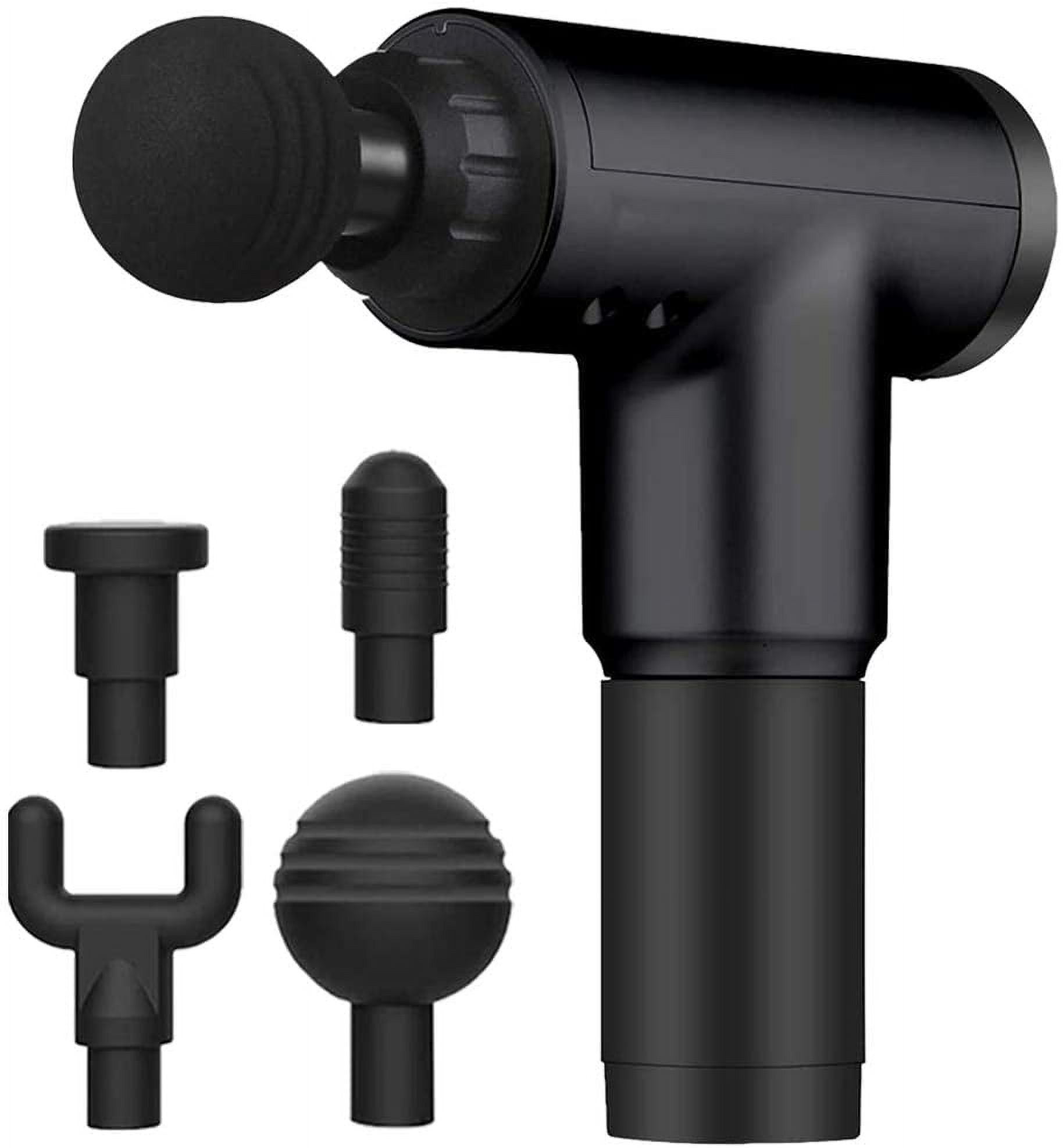 6 Speeds Massage Gun, Rechargeable Handheld Deep Tissue Massager, Portable Body Muscle Massager with 4 Massage Heads for Relieving Muscle Pain Soreness Stiffness, Deep Tissue Therapy