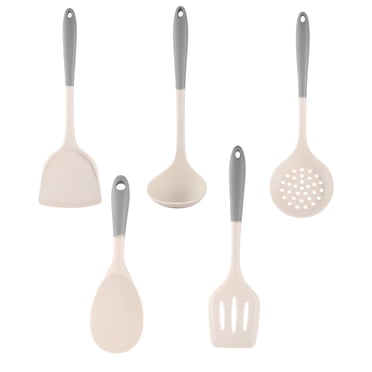 Kitchen Utensils Set High Grade Silicon Kitchen Utensil Set 5 Pcs Non Stick Cooking Tools for Every Kitchen Cooking Utensils Set