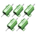 thumbnail image 1 of Unique Bargains Boîtier en Aluminium 25W 8 Ohms Montage sur Châssis Résistances de Puissance Enroulées Vert 5 Pcs, 1 of 4