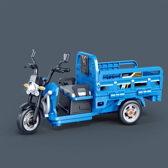 MMJ Tricycle Dump Truck Toy Inertial Sliding Light Sound Detachable Flaps Steering Reverse for Age 3 to Adult 7.5x3.6x2.8in
