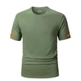 thumbnail image 2 of Mens Gym T-Shirts Summer Athletic Quick Drying Workout Top Compression Fit Short Sleeve Crew Neck Running Basketball Shirt, 2 of 4