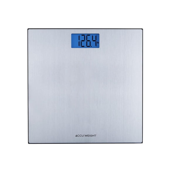 Accuweight Stainless Steel on Tempered Glass Digital Scale, Model BS0031LSS