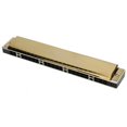 thumbnail image 3 of Hilitand Brass Base Plate Harp, Entertainment 24 Hole Professional Harmonica, For Home Performance, 3 of 8