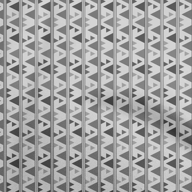 oneOone Georgette Viscose Gray Fabric Geometric Craft Projects Decor Fabric Printed By The Yard 42 Inch Wide