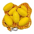 thumbnail image 3 of Lipstore 60ft Tow Rope for 1 to 6 Riders for Tubing, Water Sports with 9 Floats, with Hook Heavy Duty Boating Tow Rope, Towable Tube Red Spots, 3 of 8