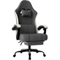 thumbnail image 1 of Ergonomic Gaming Chair with Pocketed Spring Cushion  Breathable Fabric Computer Chair with Footrest  Adjustable Lumbar Support Video Game Chair for Adults, 1 of 3