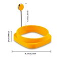 thumbnail image 3 of Hbdhejl Silicone Egg Rings Square Round Egg Cooker Ring Double Ring With Handle Frying Non Stick Maker For Pancakes Breakfast And Sandwich Silicone Side Up Omelet And Eggs, 3 of 8