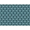 thumbnail image 1 of Ahgly Company Machine Washable Indoor Rectangle Transitional Tiffany Blue Area Rugs, 2' x 3', 1 of 7