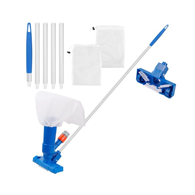 Swimming Pool Vacuum Cleaner Portable Cleaning Tool Kit Pond Fountain Brush Without Electrical Components And Batteries ,Easy to Use
