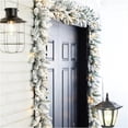 thumbnail image 3 of B Flocked Pine And Holly Berry Decorative Vines 8.85 Feet Length For Christmas Tree And Home Holiday Decor, 3 of 5