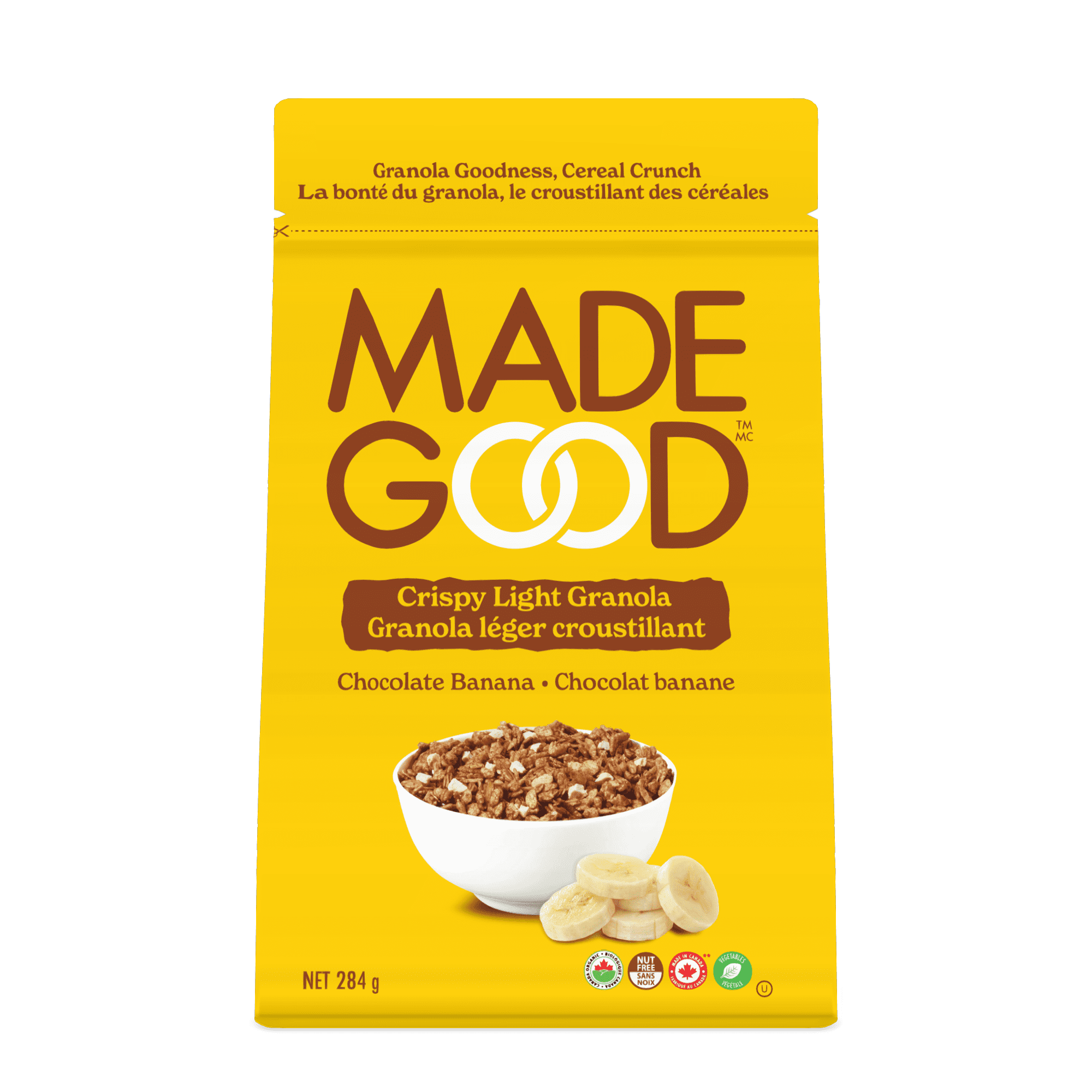 MadeGood Chocolate Banana Crispy Light Granola 284g