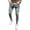 Grey, variant on Fashnice Mens Stretch Trousers High Waist Skinny Jeans Tapered Leg Pants Ripped Frayed Summer Regular Fit Bottoms Black M