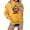 Yellow, variant on Cow Print Cute Hooded Sweatshirt For Autumn And Winter Sweat Shirts Womens Plain Hoodie Women's Hooded Sweatshirt Hoodie Dress Women Ladies Hoodies White S