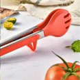 thumbnail image 4 of Pince de Cuisine en Silicone pour Barbecue Salade Pain Poignée en Acier Inoxydable, 4 of 12