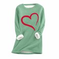 thumbnail image 1 of Birdeem Womens Large Loose Raglan Top Thickened and Velvet Lamb Wool Warm Underlay, 1 of 1