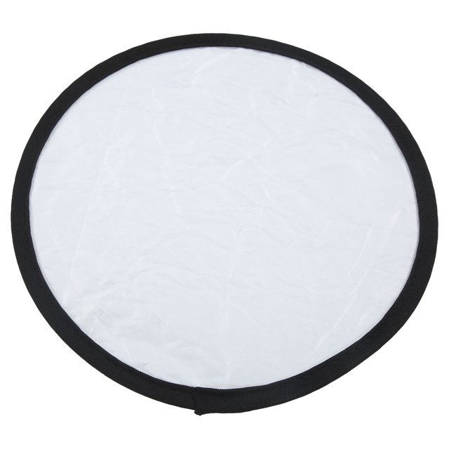 Silver And White Reflector, Photography Reflector Round Stereoscopic 2 In 1 With Storage Bag For Outdoor Lighting 30cm / 11.8in