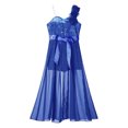 thumbnail image 4 of RUNQHUI Robe Princesse à Volants pour Enfants Filles Combinaison Robe en Tulle à Fleurs Broderie Robe en Mousseline Bleu Royal 12, 4 of 7