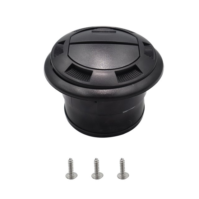 75mm Diesel Heater Duct Hose Pipe Air Vent Outlet Closeable Rotatable Black