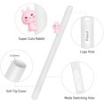 thumbnail image 2 of Compatible for Apple Pencil 2, Pen Cover- Shatter-Resistant Silicone Cute Soft Touch Pen Case Pencil Protective Shell Capacitive Stylus Sleeve Holder Protector(White), 2 of 8