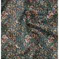 thumbnail image 1 of Soimoi Green Velvet Fabric Leopard Animal Skin Print Sewing Fabric Yard 58 Inch Wide, 1 of 6