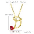 thumbnail image 2 of Jusqu'à 65% de Réduction sur les Colliers SMihono pour Femmes, Collier Lettre Rose avec Strass, Pendentif Rétro en Anglais, 2 of 2
