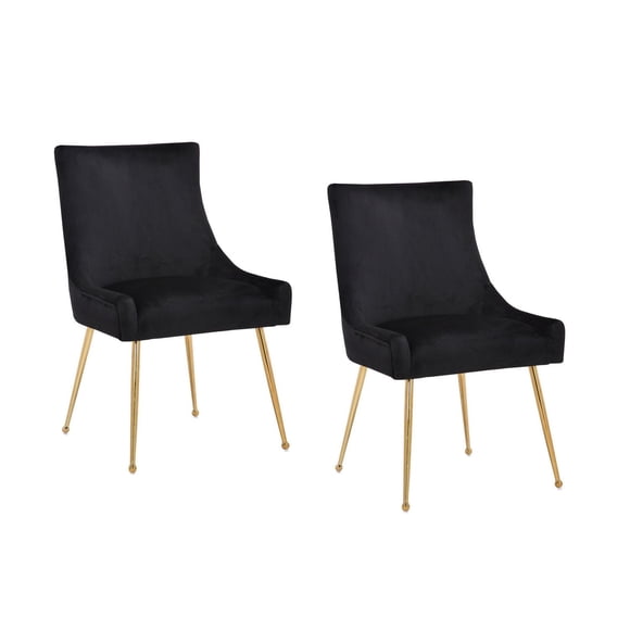 Plata Import Heye II Chair in Black - Set 2