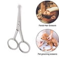 thumbnail image 3 of 105 MM Mustache Scissors Fashionable Durable Different Colors Exquisite Appearance Easy Installment High Gloss Beauty Clipper Bright Silver, 3 of 8