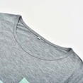 thumbnail image 5 of Pisexur Hauts d'Allaitement pour Femmes, Vêtements de Maternité Décontractés à Rayures Patchwork Col Rond Manches Courtes Double Couche T-Shirt de Grossesse avec Poche, 5 of 5