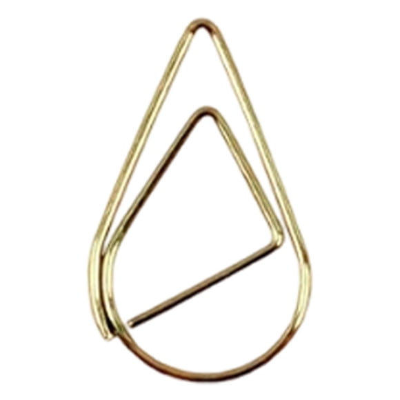 1 Pce Trombones en Acier Inoxydable en Forme de Goutte, Mignons Marqueurs de Page en Métal pour Invitations de Mariage, Scrapbooking, Signets et Papeterie de Bureau pour Planificateur Quotidien pour Femmes
