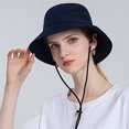 thumbnail image 4 of Women Sun Hat Wide Brim Protection Beach Hat Adjustable Bucket Hat Summer Hats, 4 of 4