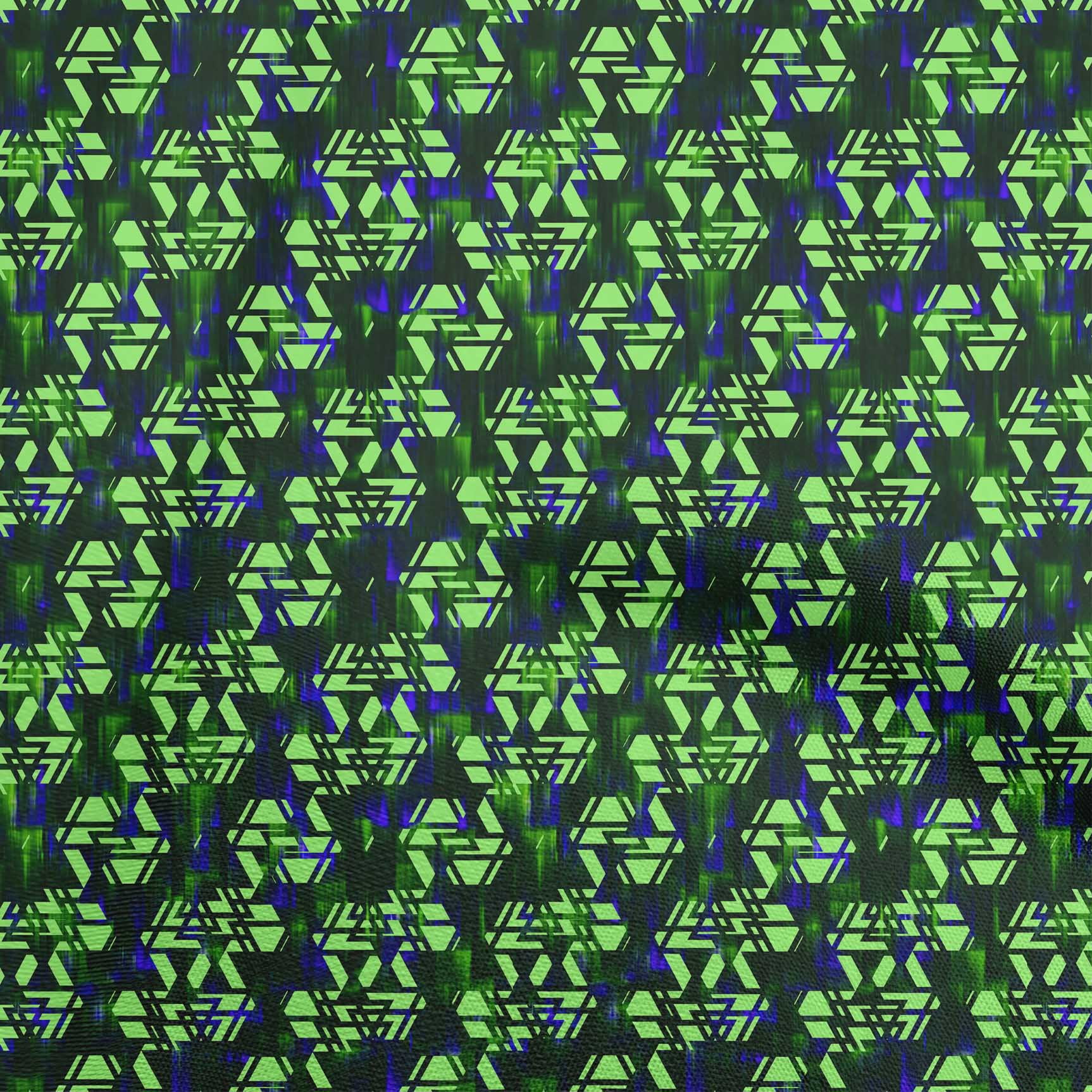 oneOone Polyester Lycra Green Fabric Abstract Quilting Supplies Print Sewing Fabric By The Yard 56 Inch Wide