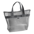 thumbnail image 2 of Yrmaups Sac de Plage en Maille, Grand Sac Fourre-Tout Portable à Grande Capacité, Rangement pour Piscine de Voyage, Fourre-Tout Anti-Sable pour Serviettes Jouets, Sac d'Équipement de Plage, 2 of 6