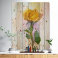 thumbnail image 2 of Design Art - Rose With Green Leaves Painting, 2 of 5