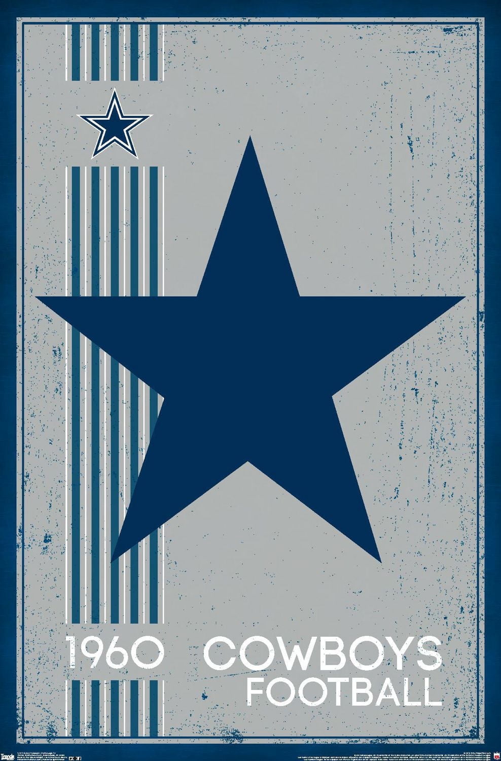 NFL Dallas Cowboys - Retro Logo 14 Wall Poster