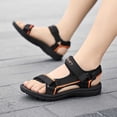 thumbnail image 2 of REDARER Big Kids Solid Color Open Toe Breathable Comfortable Sandals,Size 8-9 Years, 2 of 6