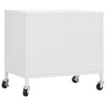 thumbnail image 3 of vidaXL Storage Cabinet White 60x35x56 cm Steel, 3 of 5