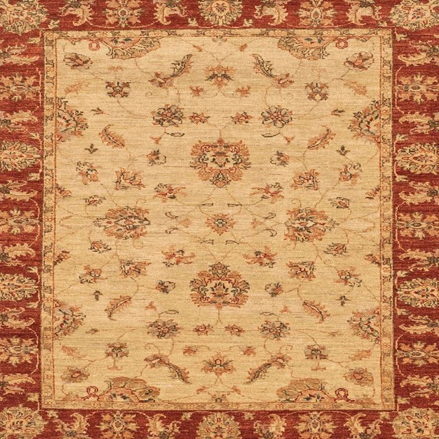 Ahgly Company Tapis d'Intérieur Carrés Abstraits Orange Rouge Abstraits pour Aire, 4 Pieds Carré