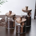 thumbnail image 1 of Sentmoon Glass Jars Glass Sealed Jar Storage Jar Glass Bottle Coffee Jar Tea Kitchen Miscellaneous Grain Storage Snack Storage Jar Milk Powder Jar for Home and Gift Use, 1 of 7