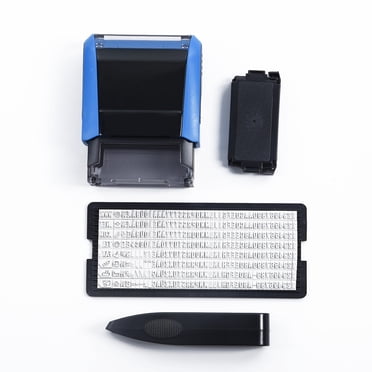 MYG Rubber Stamp Kit DIY Personalized Customized Self-Inking Business Address Name