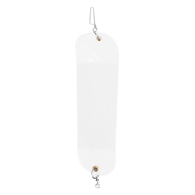 Trolling Fishing Flasher, Fishing Flasher Swimming Motion Exquisite Workmanship Attract Fish Lightweight Generate Visibility For River White